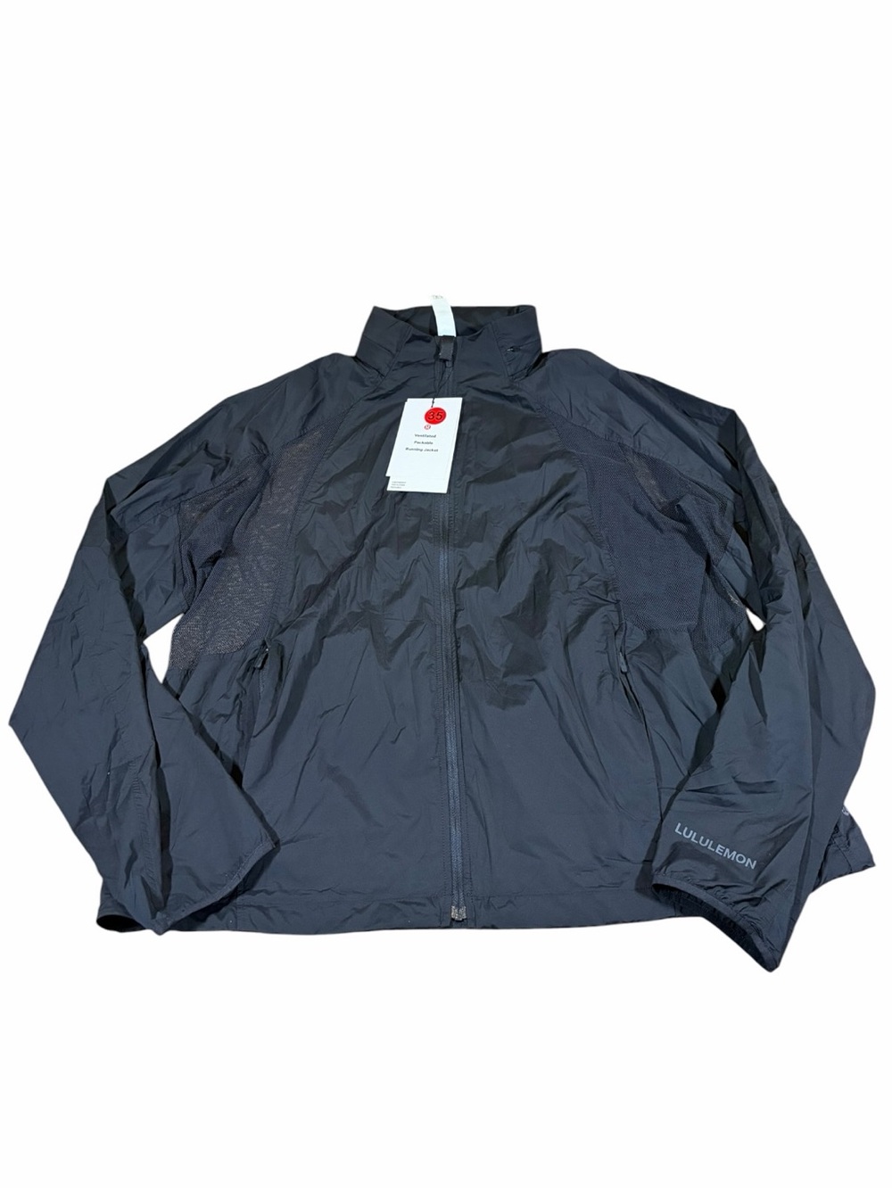 NWT Lululemon Ventilated Packable Running Jacket (Black) Size XL